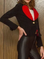 Red Heart Black Velvet Blazer RT