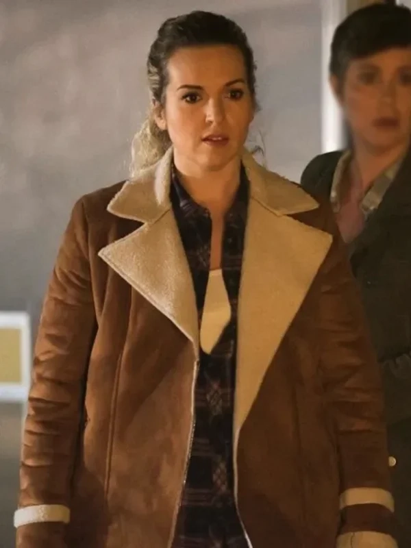 Supernatural-Donna-Hanscum-Brown-Suede-Jacket Brown Suede Jacket inspired by the beloved character with a rich, textured finish and classic fit.