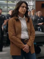 2026 Alyssa Diaz Suede Leather Jacket TV