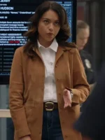 2026 Alyssa Diaz Suede Leather Jacket TV