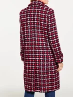 Dylan Dreyer Check Tweed Coat TV