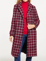 Dylan Dreyer Check Tweed Coat TV