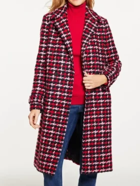 Dylan Dreyer Check Tweed Coat TV