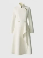 Dylan Dreyer Ruffle Coat BK