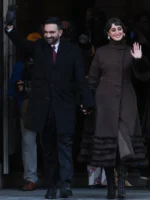 Rama Duwaji Ceremonial Inauguration 2026 Brown Coat - Image 4