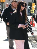 Anne Hathaway Verity 2026 Black Blazer showing the sleek, modern professional fit.