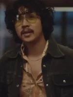 Vinh Nguyen style black denim jacket with a classic trucker fit.