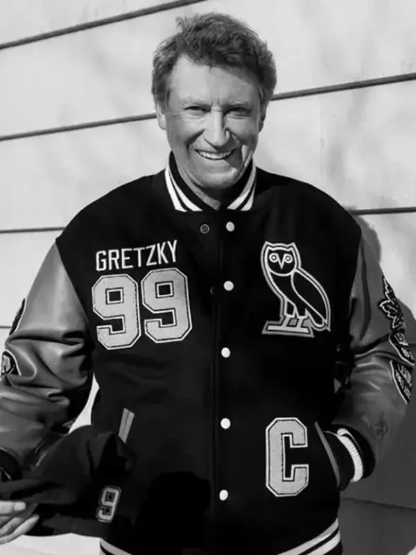 Wayne Gretzky The Great One OVO Varsity Jacket One OVO Varsity Jacket TV JACKETS
