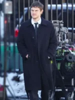 Evan Peters Black Wool Coat TV