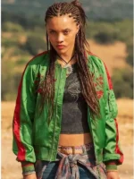 The Iris Affair Meréana Tomlinson jacket featuring a front-view closure.