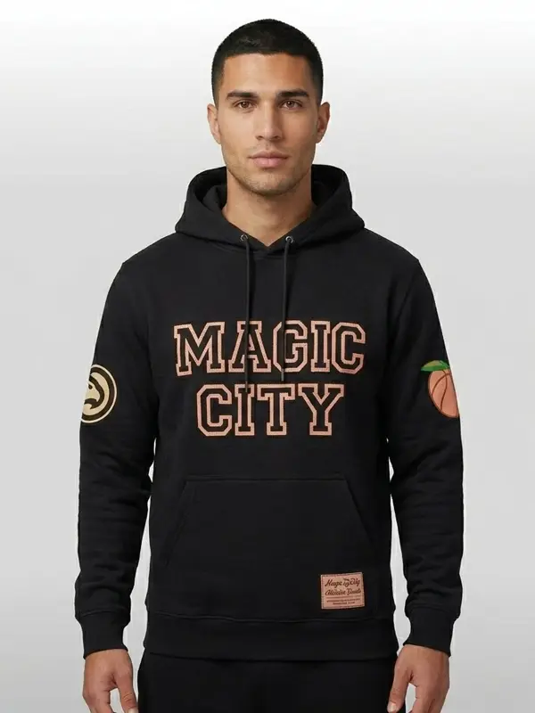 2026 Atlanta Hawks Magic City Hoodie Front View 2026 Atlanta Hawks Magic City Hoodie Front View