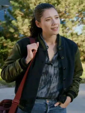 Violet Mikami Varsity Jacket Front View