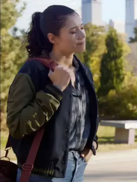 Violet Mikami Varsity Jacket Side View