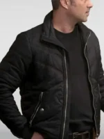 Taylor Kinney Bomber Jacket Closure