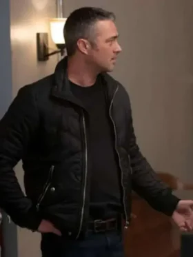 Taylor Kinney Bomber Jacket Front View