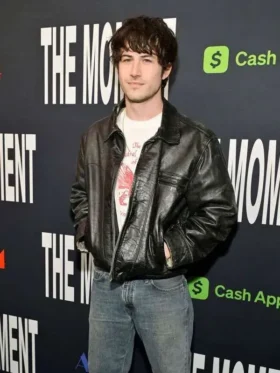 Dylan Minnette Black Leather Jacket Full Look