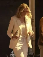 Elizabeth Debicki White Blazer Side View