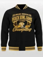 Indiana Hoosiers 2026 Peach Bowl Champions Jacket Front View