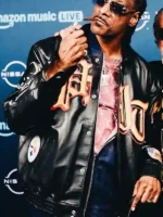 Jeff Hamilton Steelers Leather Jacket Closure View