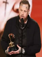 Jelly Roll Grammy Award Black Jacket Close-Up