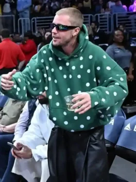 Justin Bieber Polka Dot Hoodie Side View