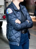 Kara Killmer Chicago Fire Black Jacket Close-Up