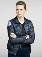 Kara Killmer Chicago Fire Black Jacket View Look