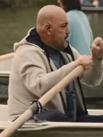 Front side angle of the Solo Mio 2026 Hooded Jacket in black from TV Jackets.