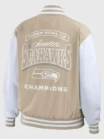 LX Seattle Seahawks Champions Jacket Back View
