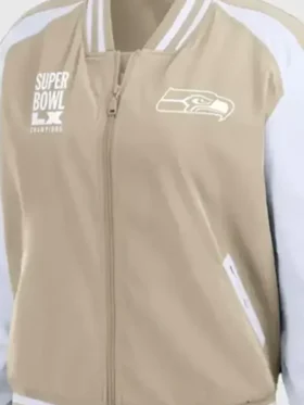 LX Seattle Seahawks Champions Jacket Close-Up View