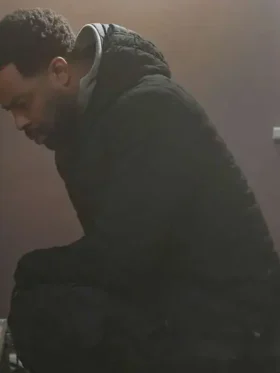 LaRoyce Hawkins Chicago PD Black Puffer Jacket Hood Detail