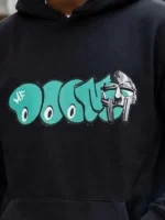 MF Doom Hoodie Close-Up View