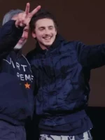 Chalamet Marty Supreme 2026 Black Jacket Blue Jacket