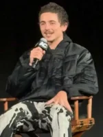 Chalamet Marty Supreme 2026 Black Jacket View Design