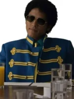 Michael 2026 Blue Military Jacket Closure View