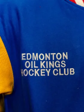 Oil Kings Royal Letterman Jacket Front Close