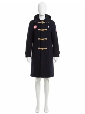 Ralph Lauren Team USA 2026 opening ceremony toggle black coat full view