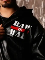 Raw Is War Jacket Close-Up Design