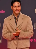 Red Carpet Maluma Cropped Beige Blazer View Look
