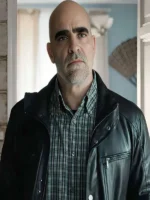 Salvador Luis Tosar Leather Jacket Front View