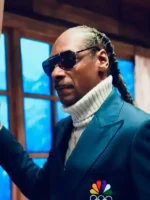 Snoop Dogg NBC Olympics Green Blazer Closure View