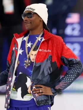 Snoop Dogg Olympics 2026 Columbia Jacket Side View