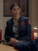 Stella Kidd Chicago Fire S12 Blue-Jacket Close-Up