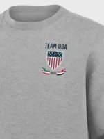 Team USA 2026 Winter Olympics Sweatshirt Closure View