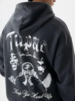 Tupac Hoodie Back Close-Up Look