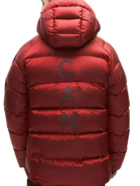 Team Canada 2026 Puffer Jacket Back View and Hood Detail