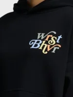 Worst Behaviour Hoodie Close-Up View