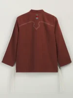 The back of the Edison Chen Adidas jacket showing the western-style deco stitching.