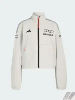 Front view of the Audi Revolut F1 track top displaying team logos and technical construction.