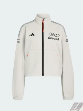Front view of the Audi Revolut F1 track top displaying team logos and technical construction.